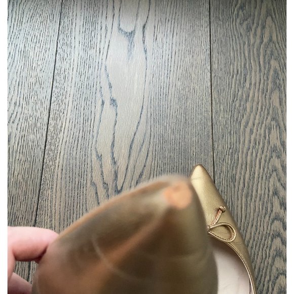 L.K. Bennett Clarisse Ballet Pumps in Bronze Leather - Picture 3 of 6